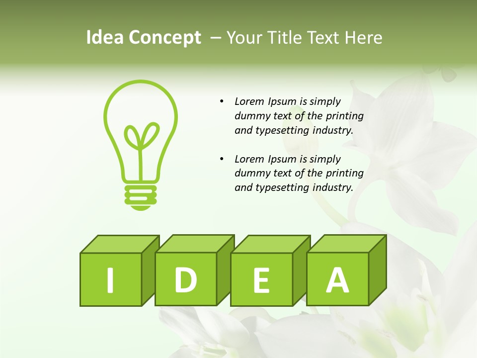 Seasonal Gentle Petal PowerPoint Template