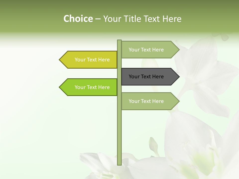 Seasonal Gentle Petal PowerPoint Template