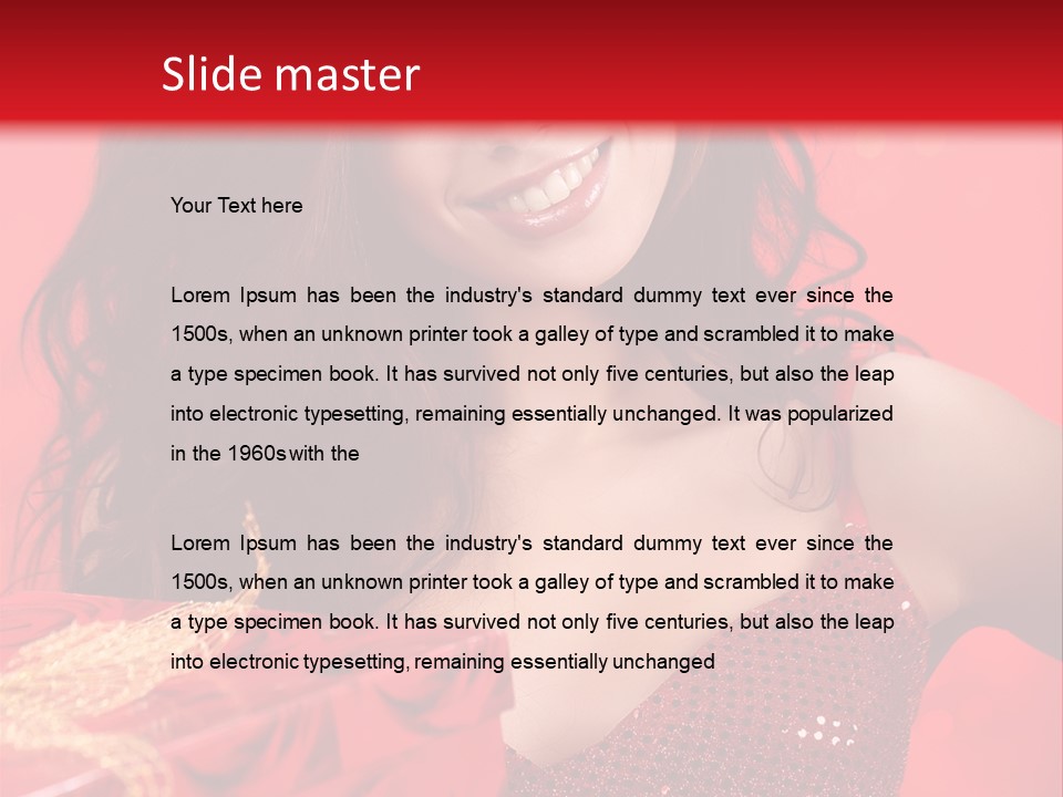 Giving Female Human PowerPoint Template