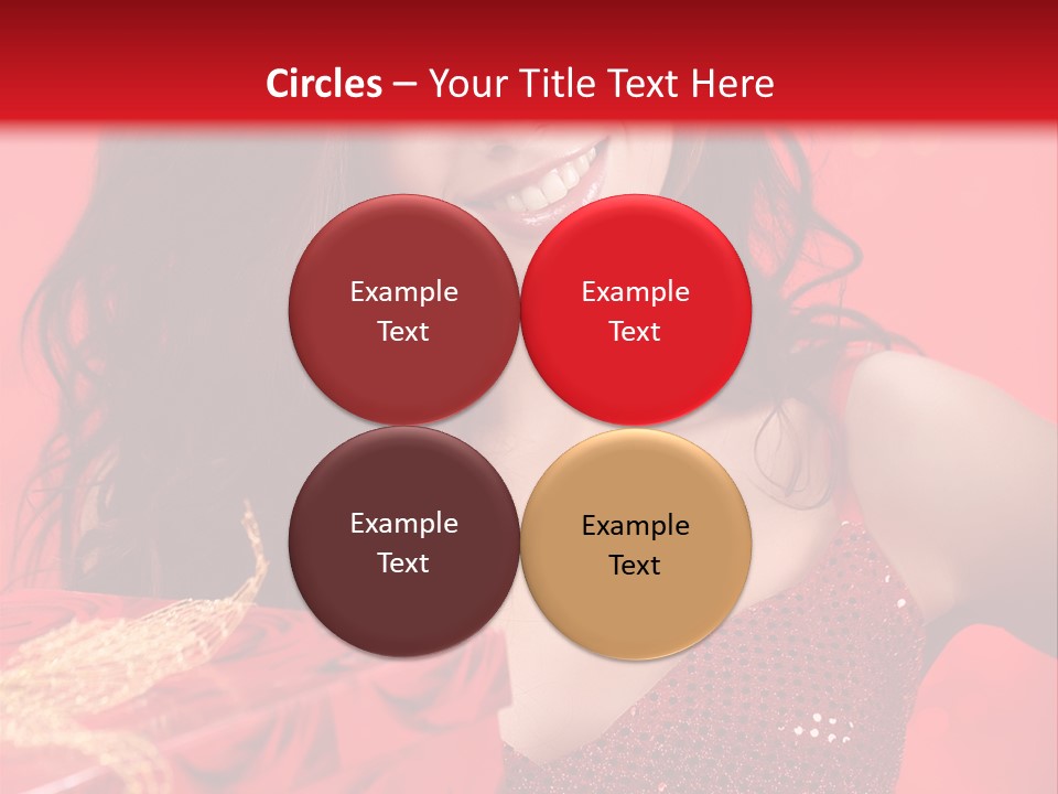 Giving Female Human PowerPoint Template