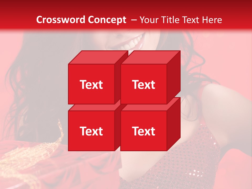 Giving Female Human PowerPoint Template