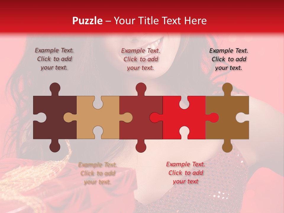 Giving Female Human PowerPoint Template