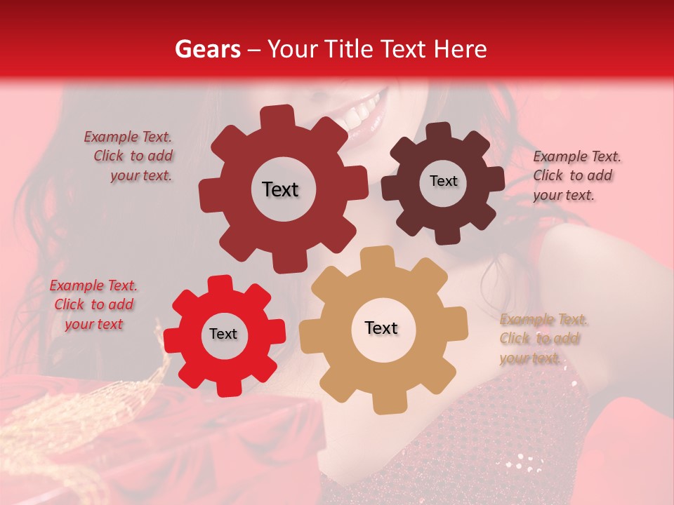 Giving Female Human PowerPoint Template