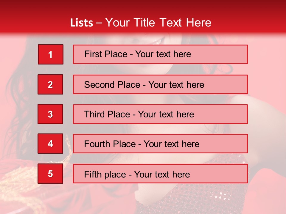 Giving Female Human PowerPoint Template