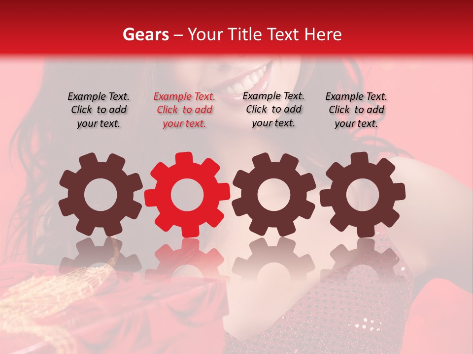 Giving Female Human PowerPoint Template