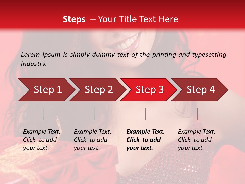 Giving Female Human PowerPoint Template