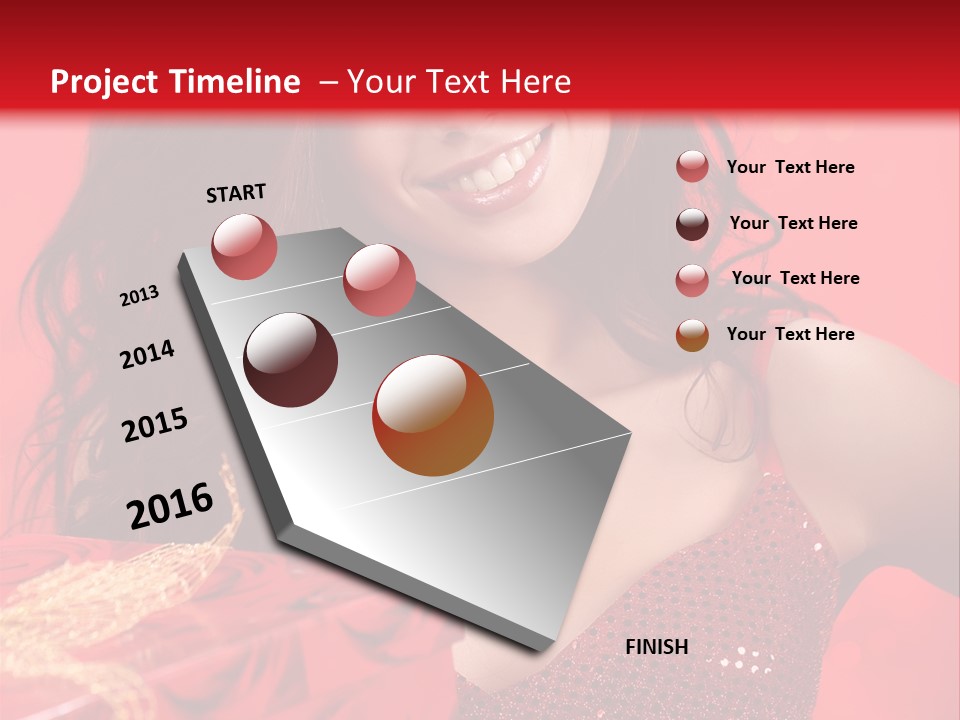 Giving Female Human PowerPoint Template