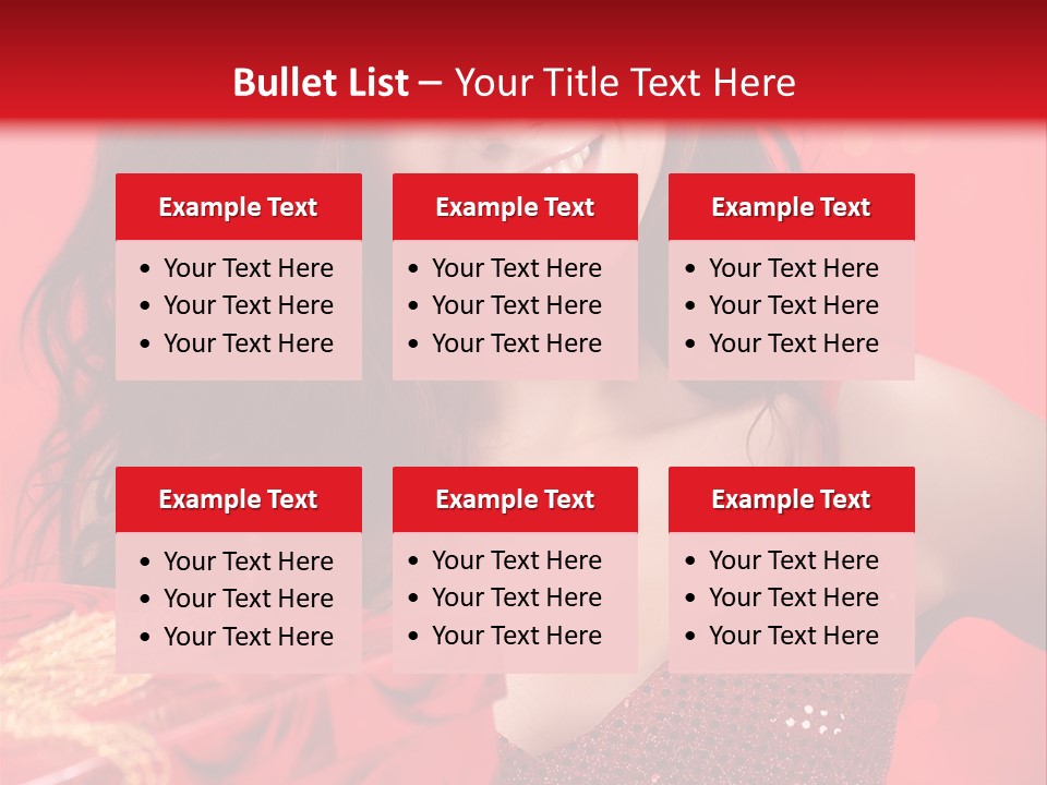 Giving Female Human PowerPoint Template