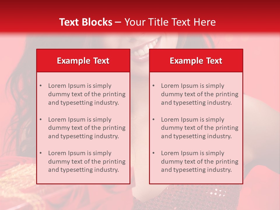 Giving Female Human PowerPoint Template