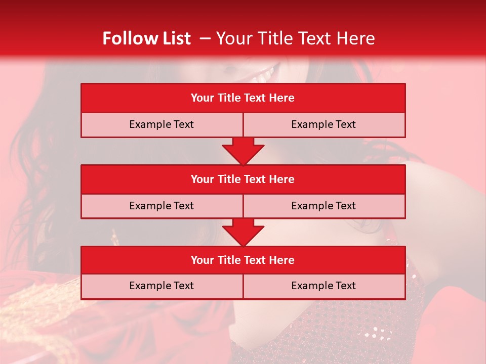 Giving Female Human PowerPoint Template