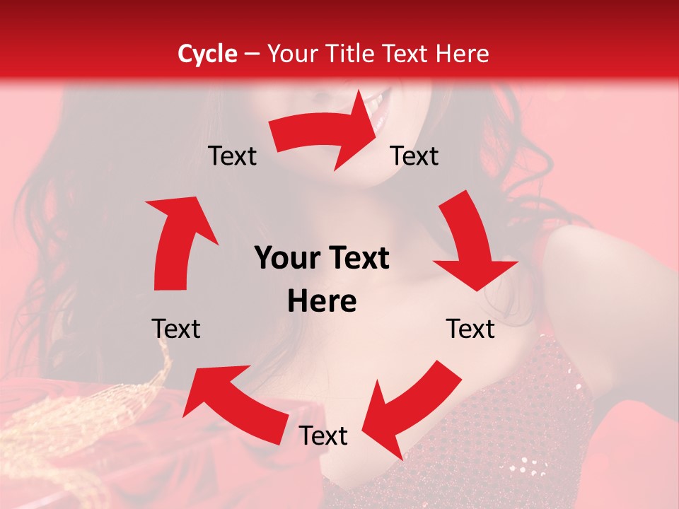 Giving Female Human PowerPoint Template