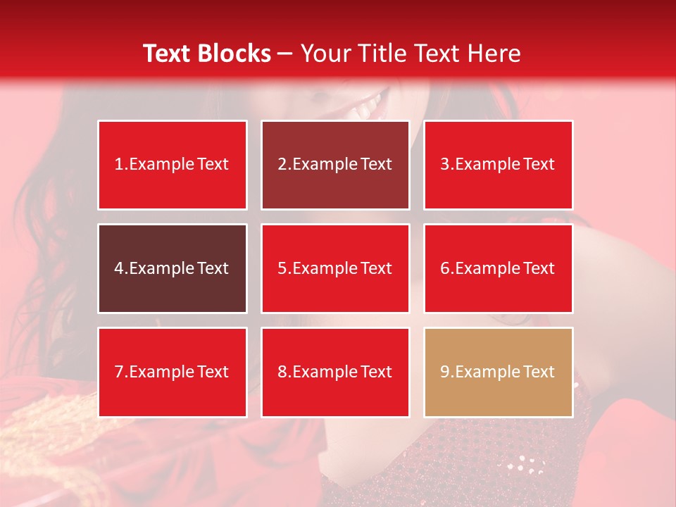 Giving Female Human PowerPoint Template