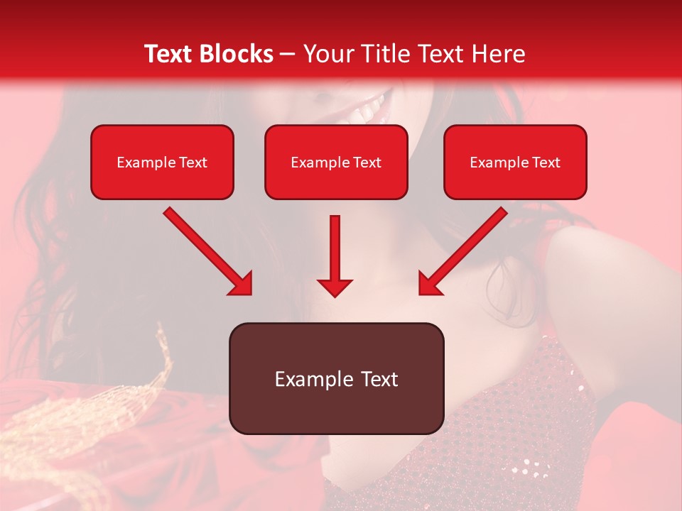 Giving Female Human PowerPoint Template