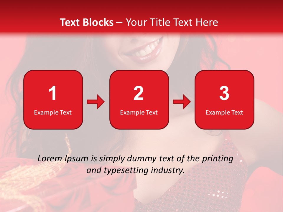 Giving Female Human PowerPoint Template