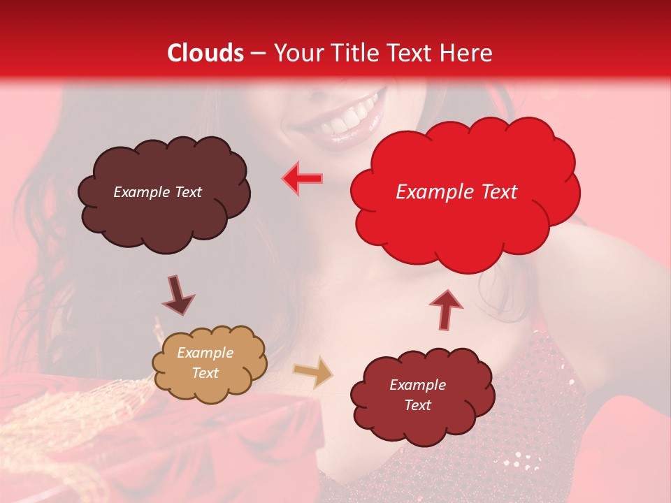 Giving Female Human PowerPoint Template