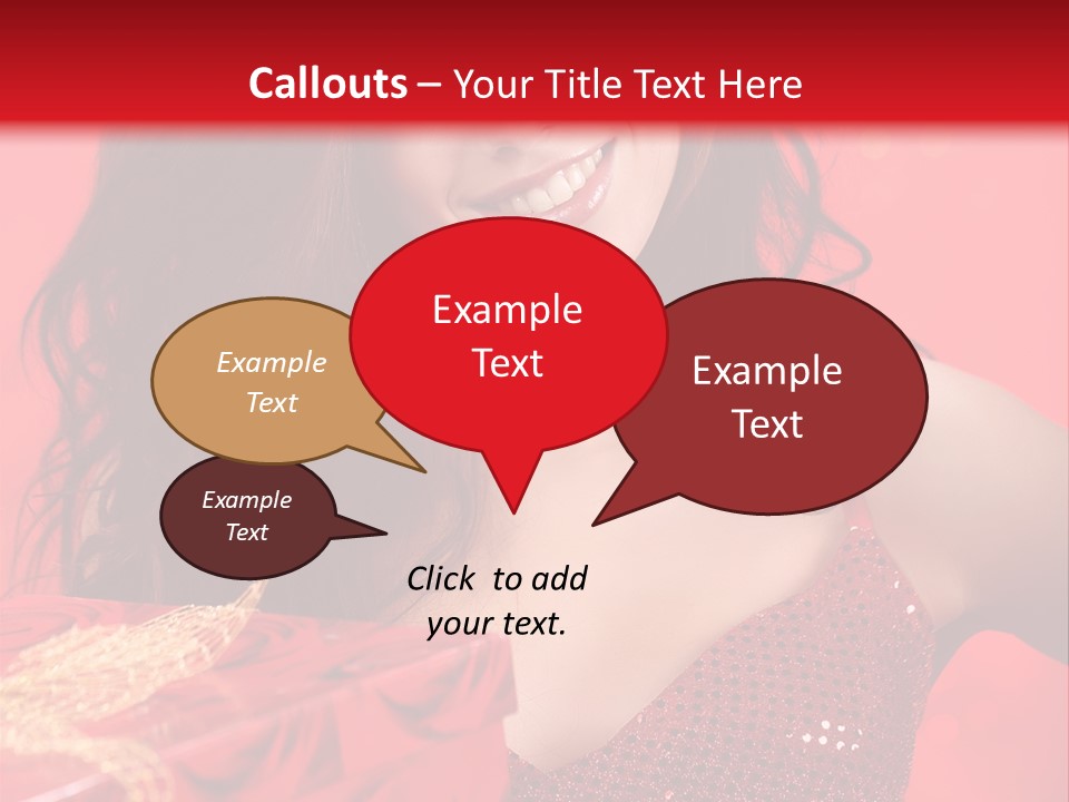 Giving Female Human PowerPoint Template