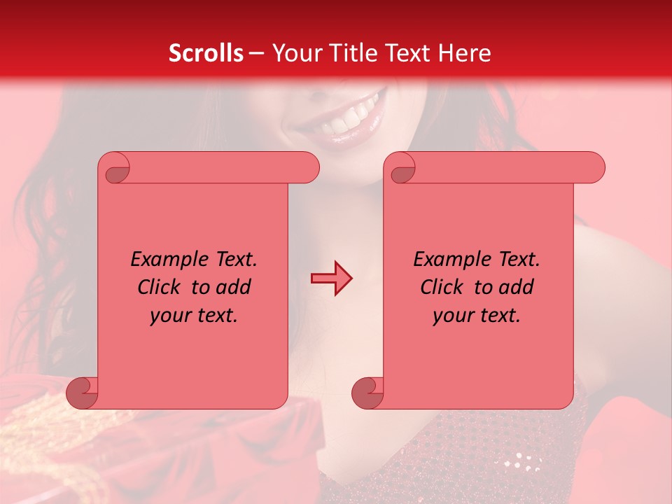 Giving Female Human PowerPoint Template
