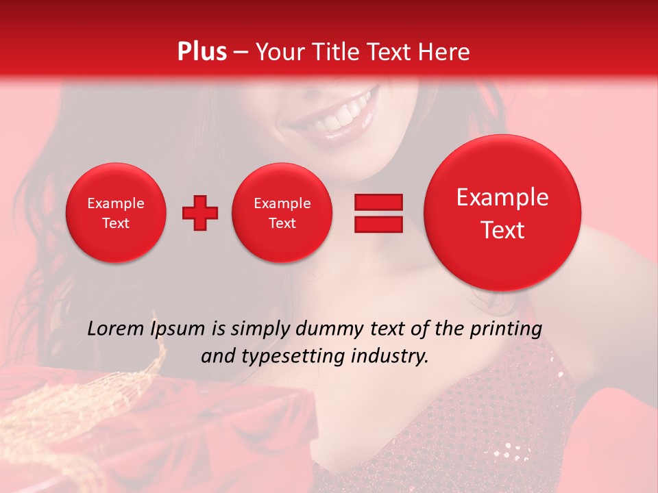 Giving Female Human PowerPoint Template