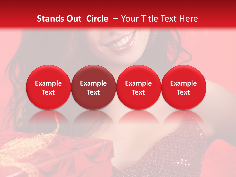 Giving Female Human PowerPoint Template