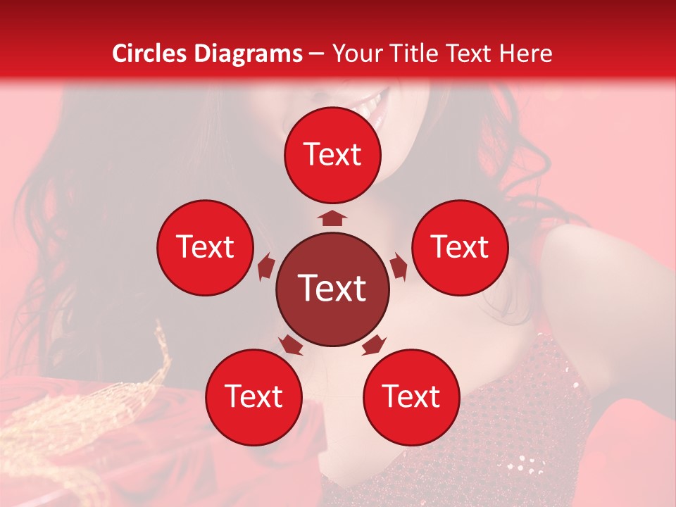 Giving Female Human PowerPoint Template