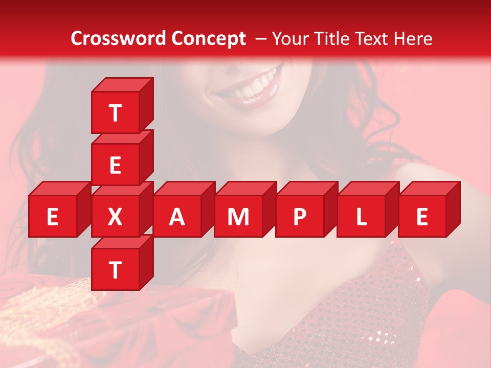 Giving Female Human PowerPoint Template