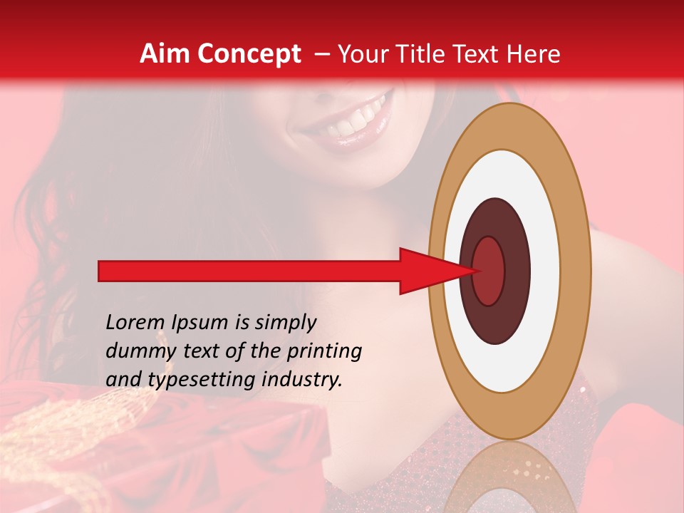 Giving Female Human PowerPoint Template