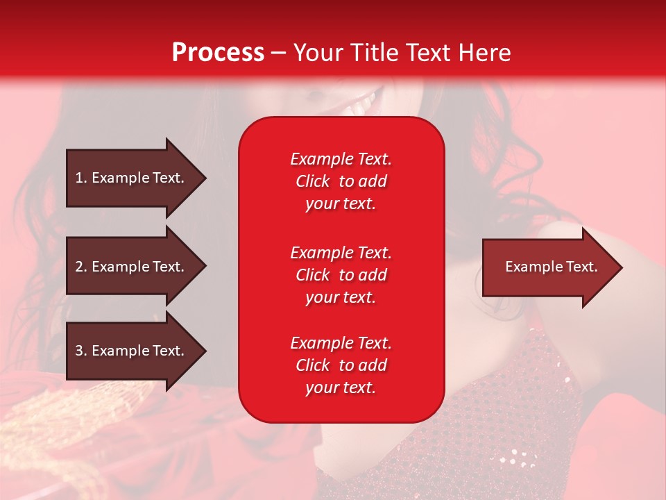 Giving Female Human PowerPoint Template