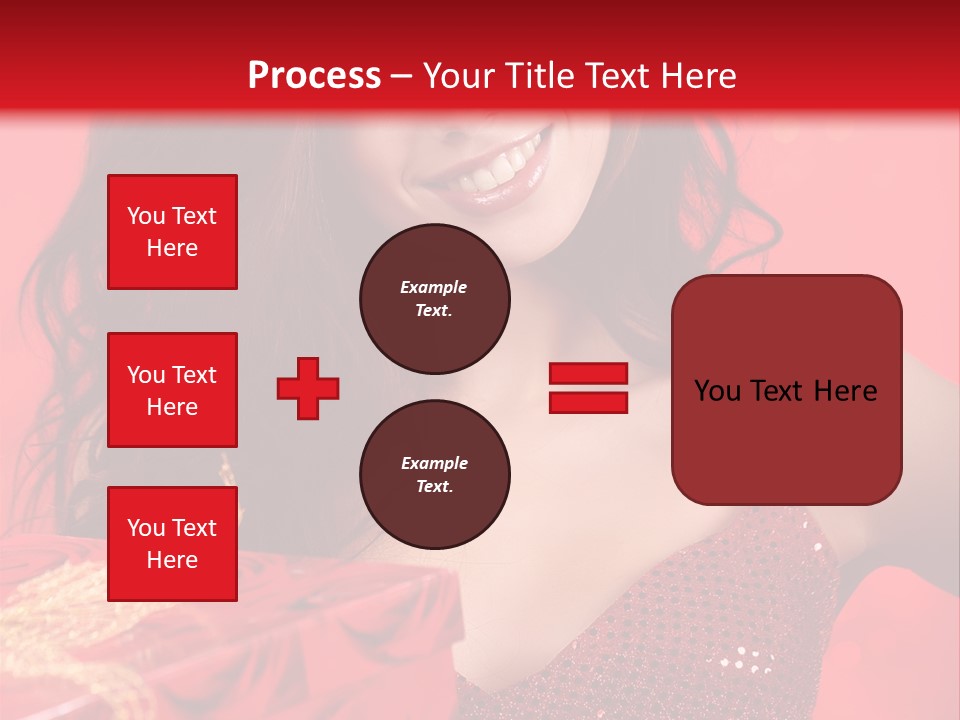 Giving Female Human PowerPoint Template