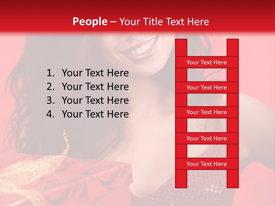 Giving Female Human PowerPoint Template