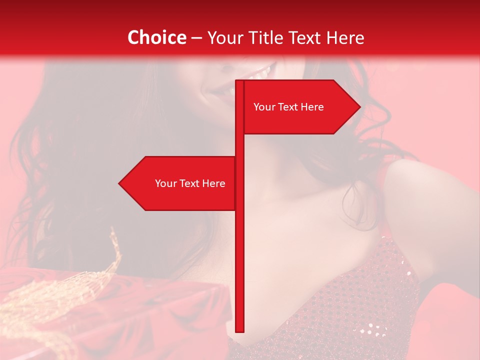 Giving Female Human PowerPoint Template