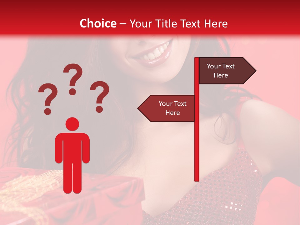 Giving Female Human PowerPoint Template