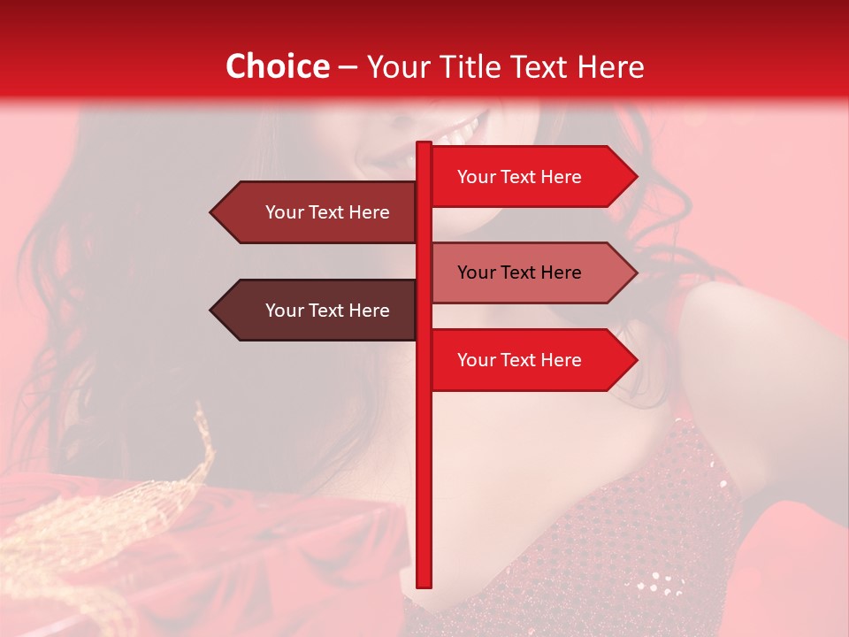 Giving Female Human PowerPoint Template