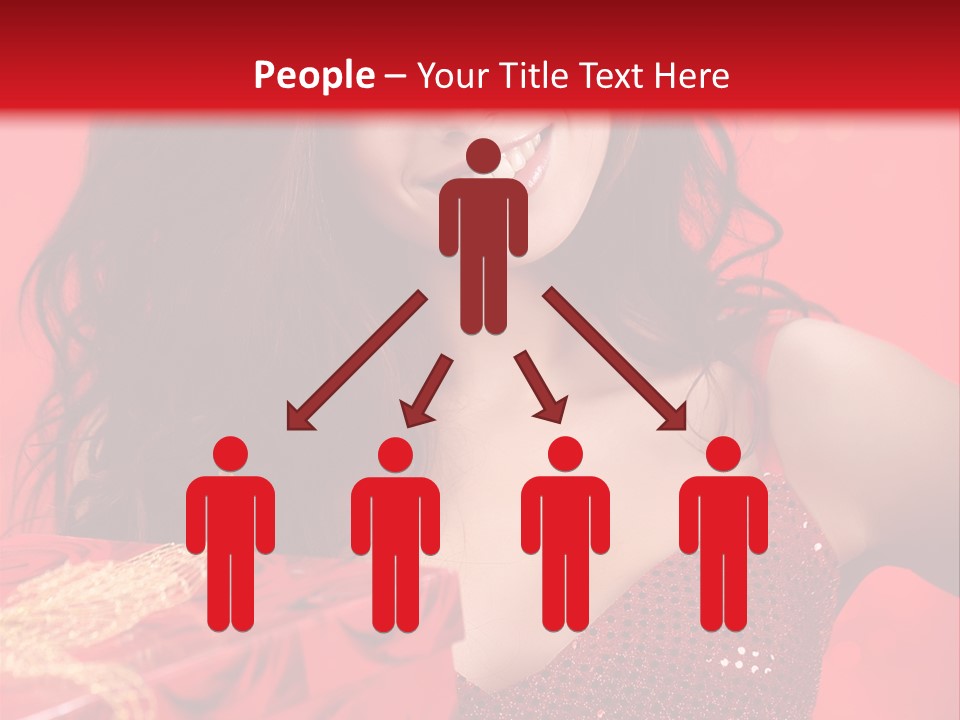 Giving Female Human PowerPoint Template