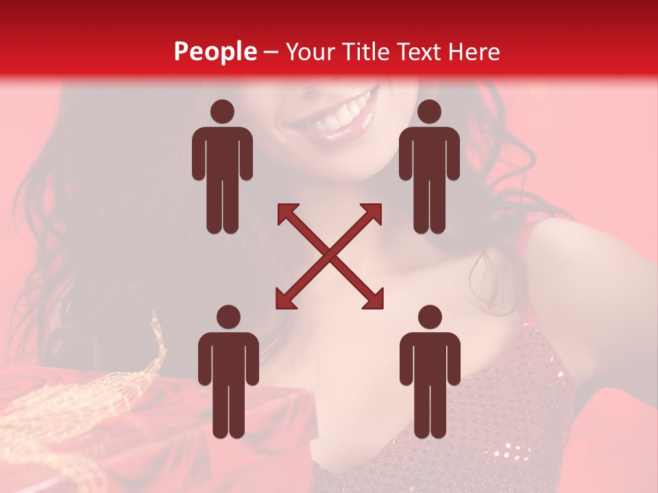 Giving Female Human PowerPoint Template