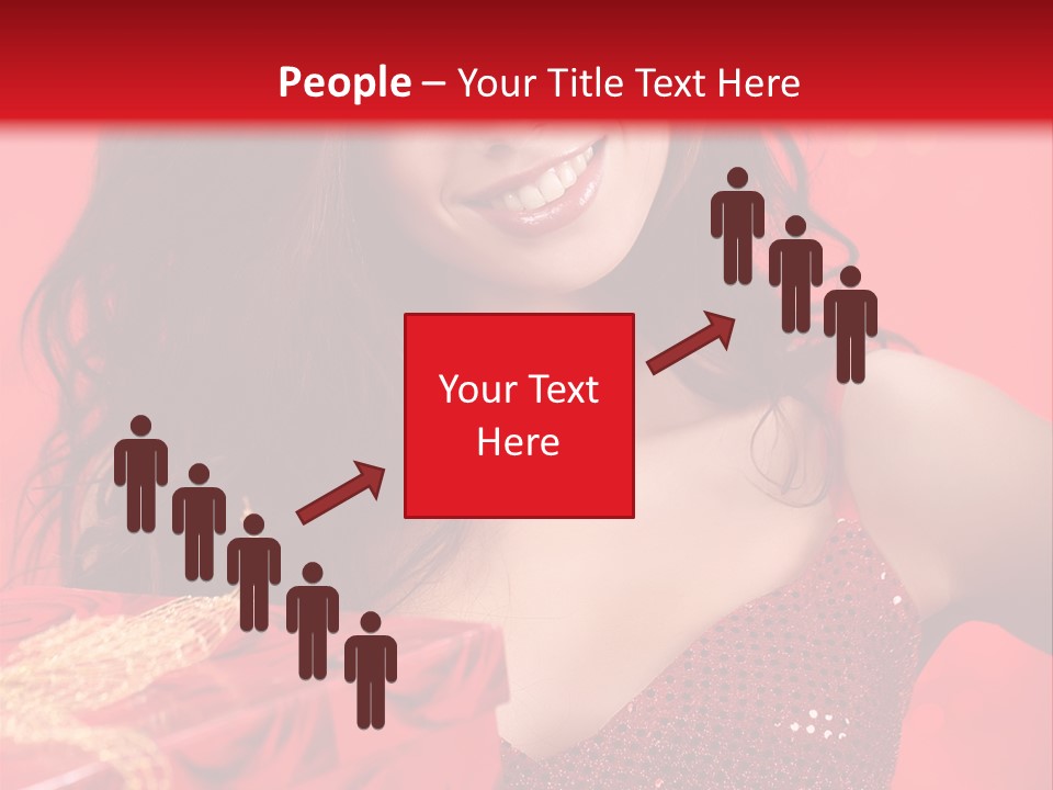 Giving Female Human PowerPoint Template