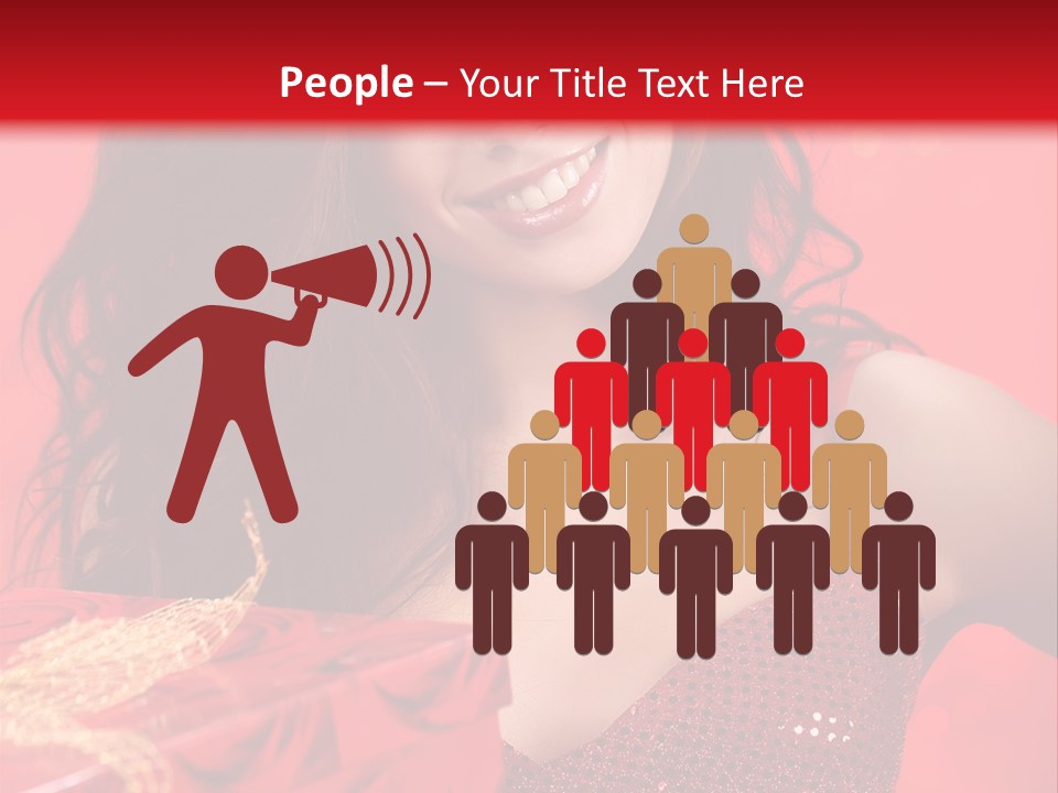 Giving Female Human PowerPoint Template