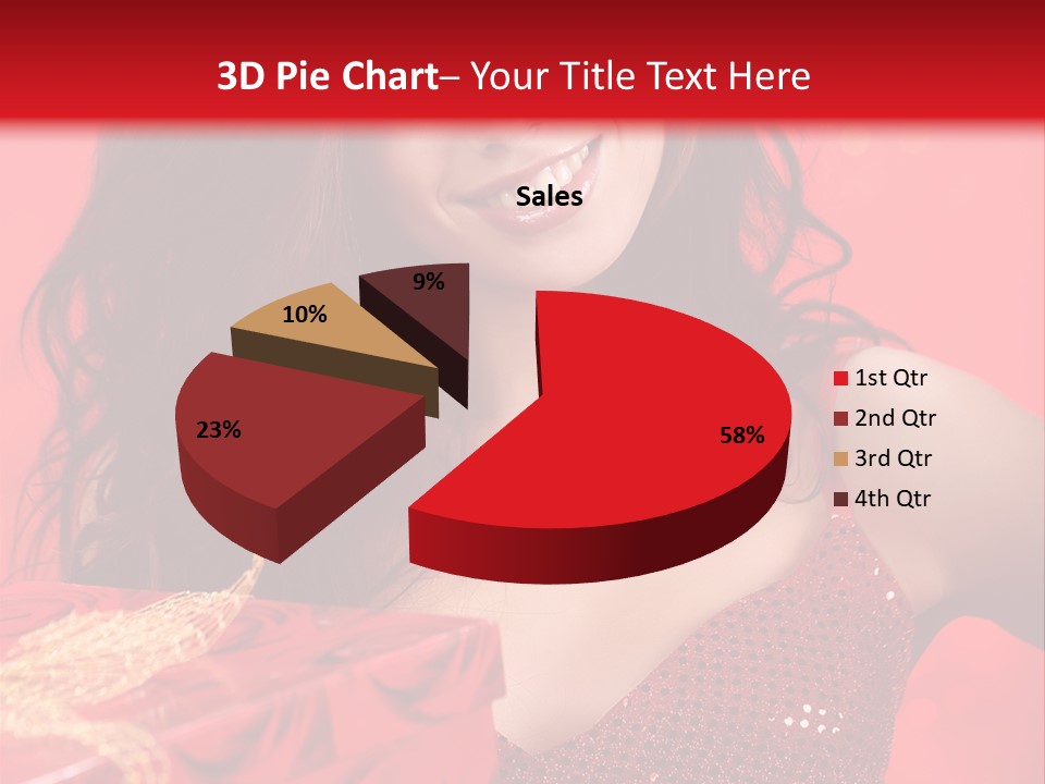 Giving Female Human PowerPoint Template