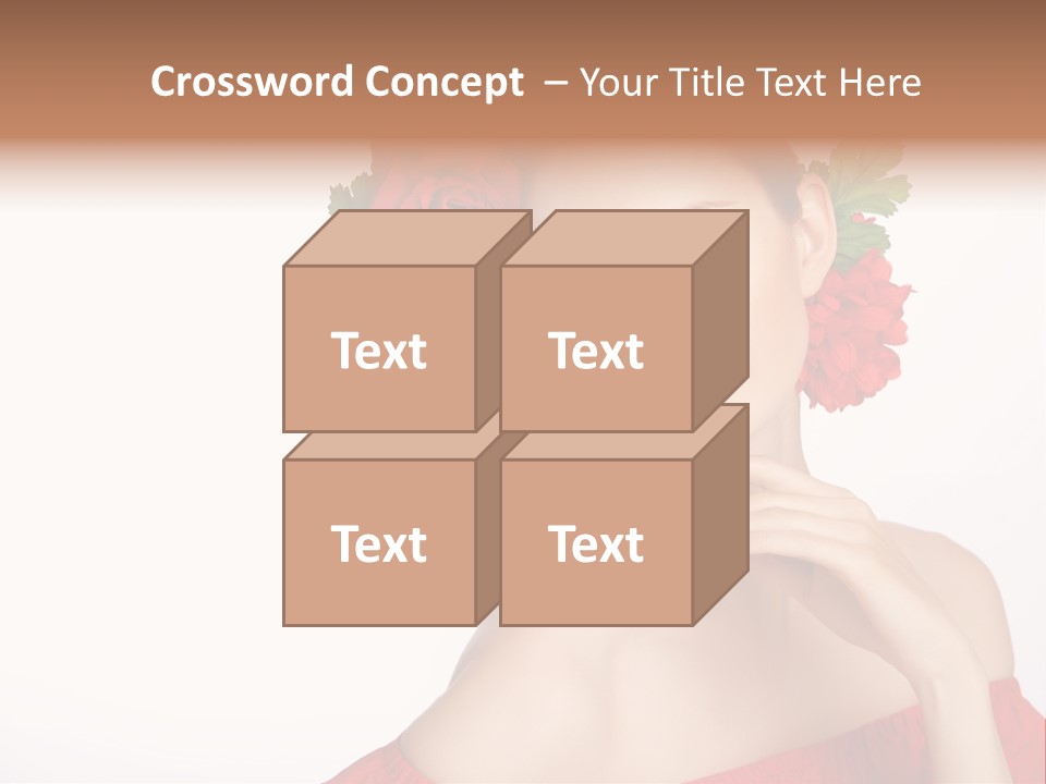 Box Beautiful Red PowerPoint Template