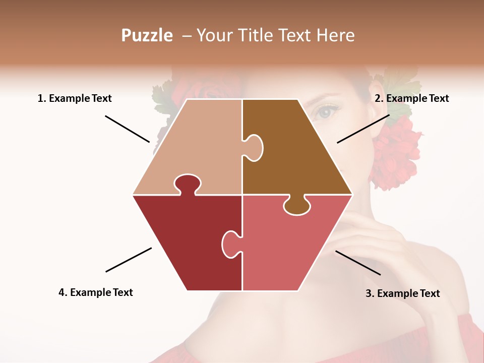 Box Beautiful Red PowerPoint Template