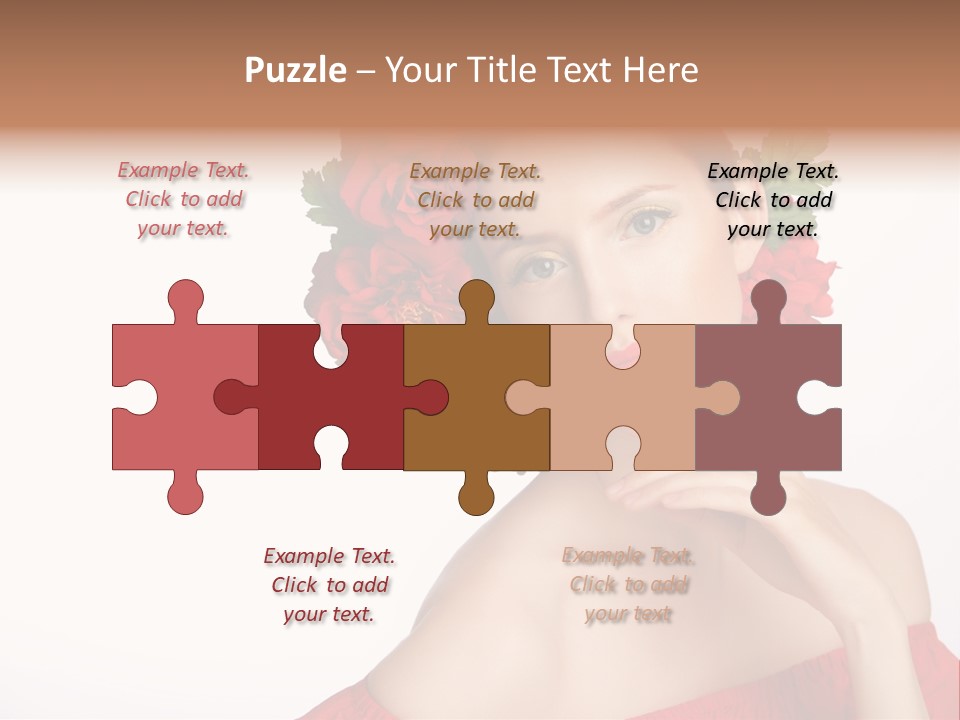 Box Beautiful Red PowerPoint Template