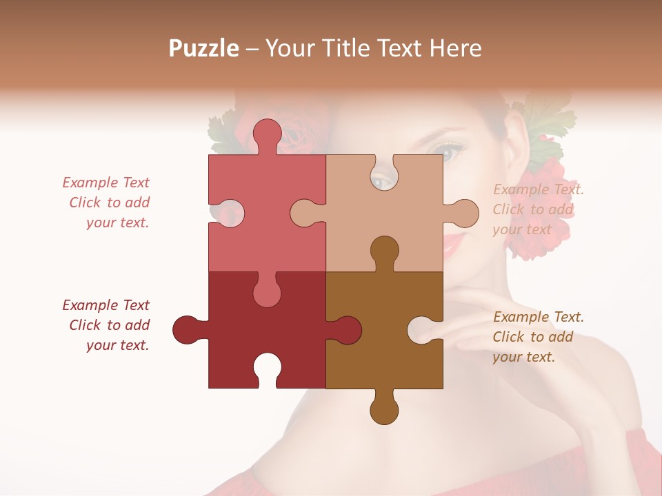 Box Beautiful Red PowerPoint Template