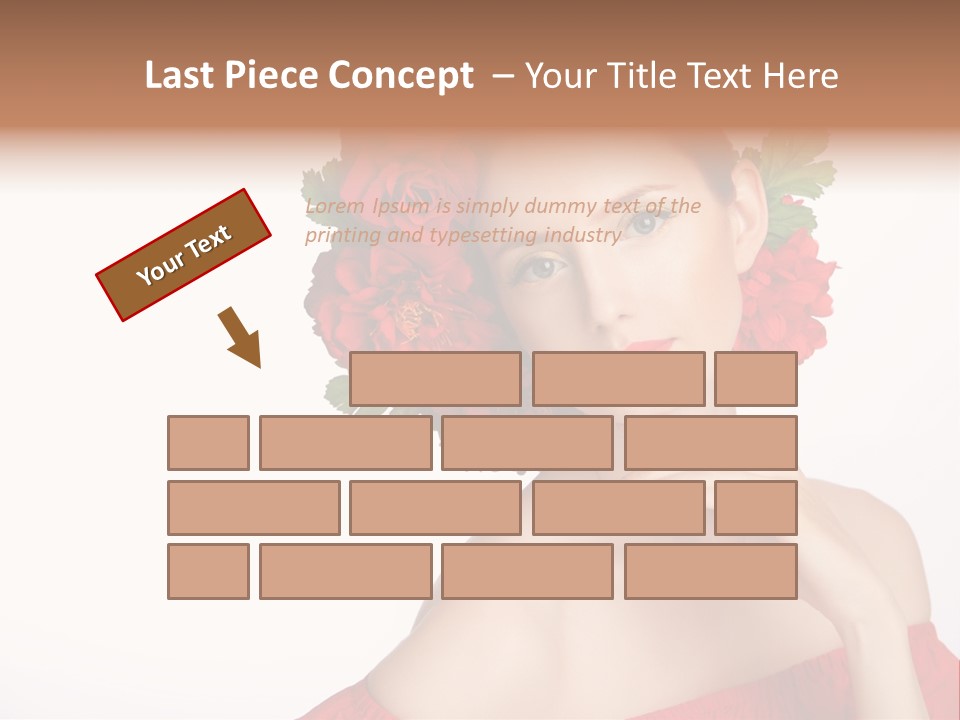 Box Beautiful Red PowerPoint Template