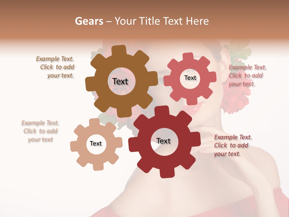 Box Beautiful Red PowerPoint Template