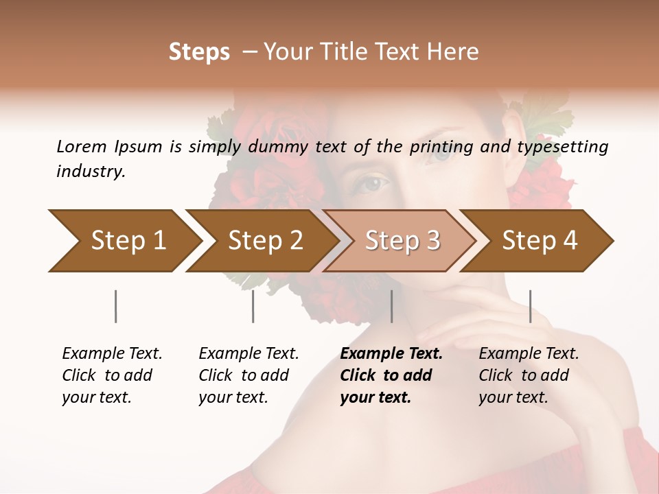 Box Beautiful Red PowerPoint Template