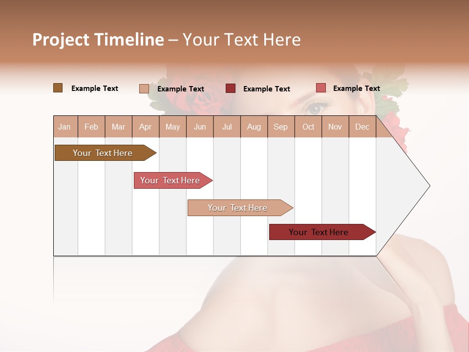 Box Beautiful Red PowerPoint Template