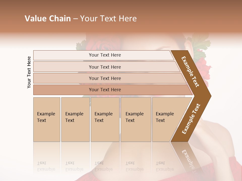Box Beautiful Red PowerPoint Template