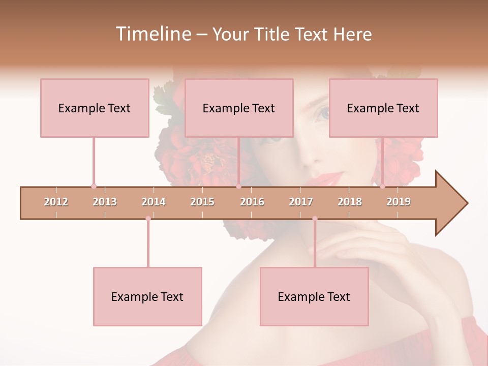 Box Beautiful Red PowerPoint Template