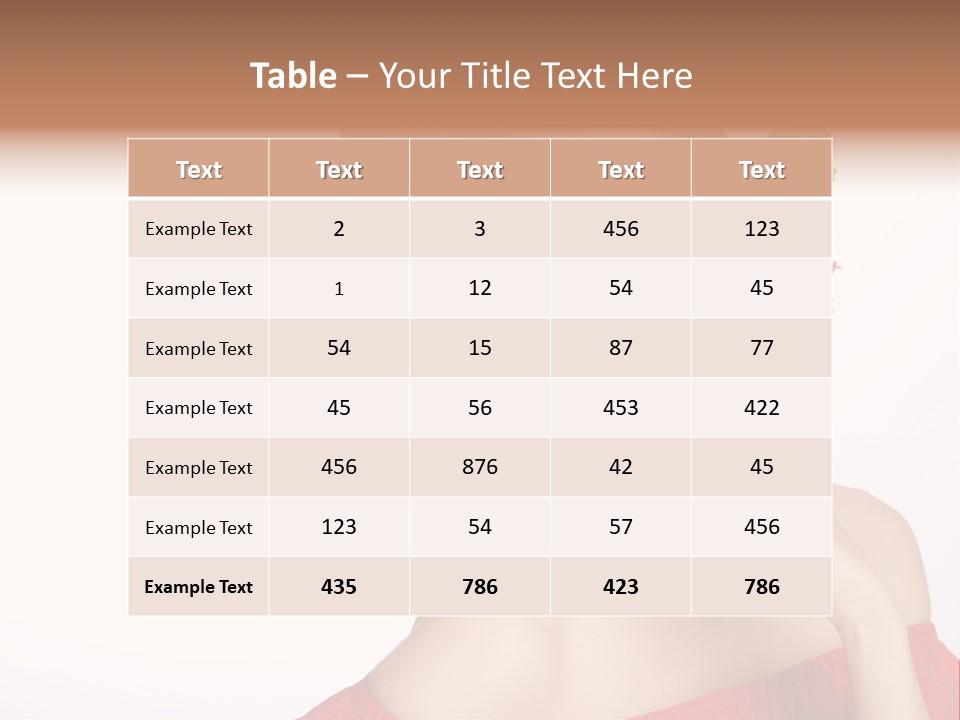 Box Beautiful Red PowerPoint Template