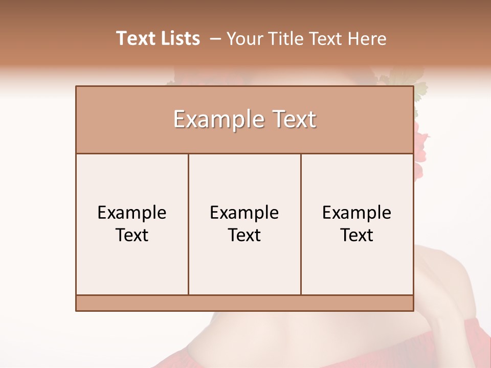 Box Beautiful Red PowerPoint Template