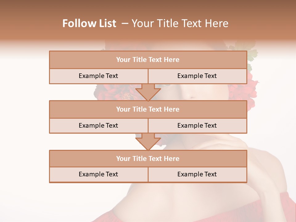 Box Beautiful Red PowerPoint Template